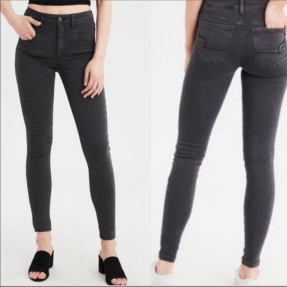 American Eagle Faded Black Super Stretch Jegging